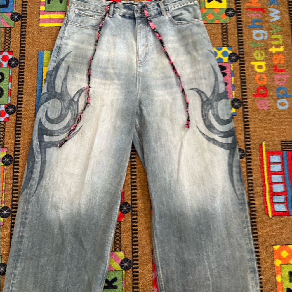 Balenciaga tattoo jeans